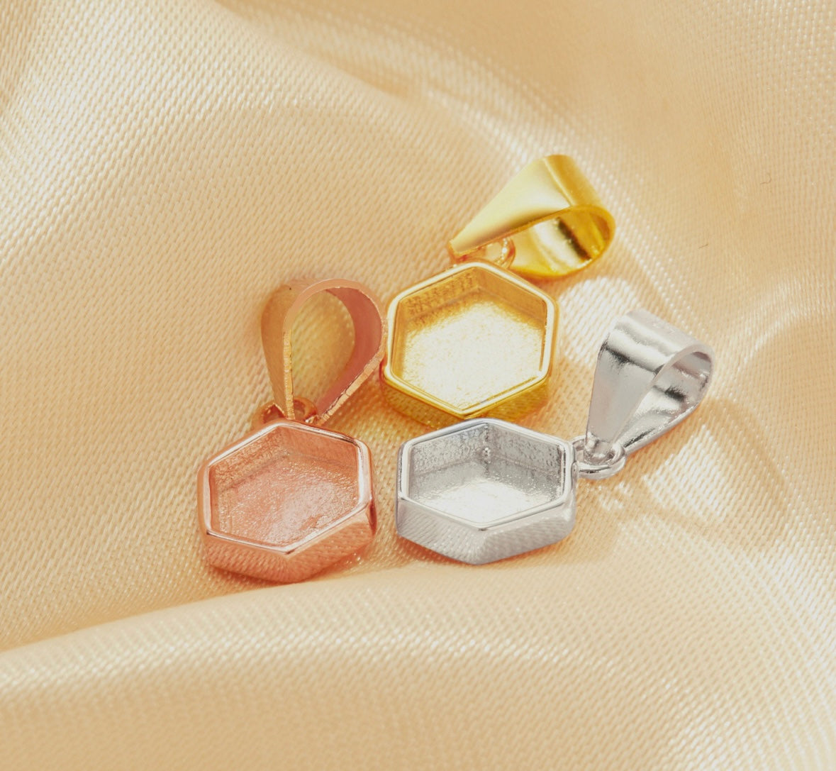 hexagon pendant
