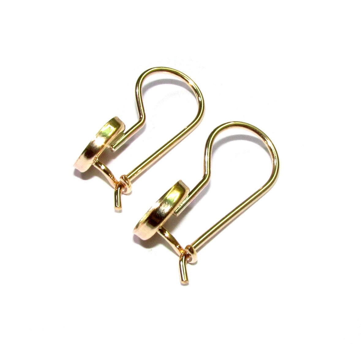 gold filled circle earrings