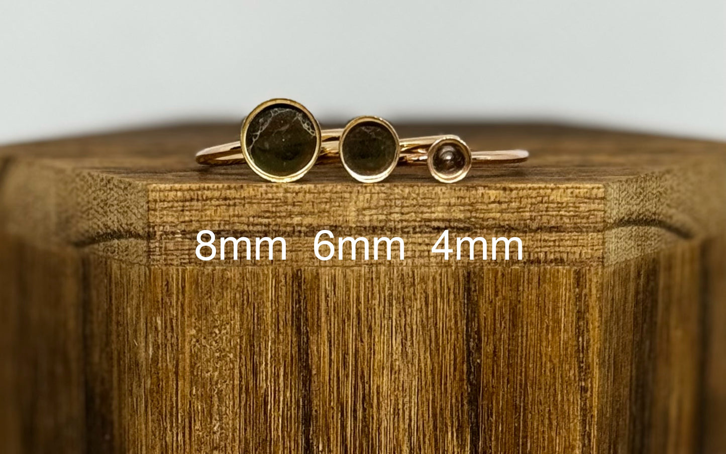 gold/rose gold filled circle classic band
