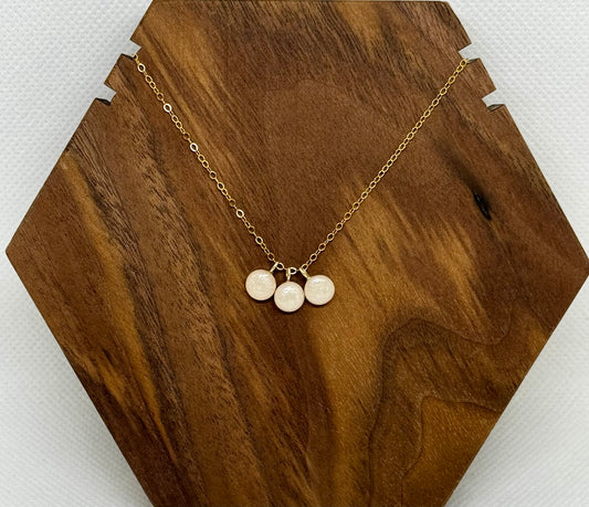 gold filled charm necklace