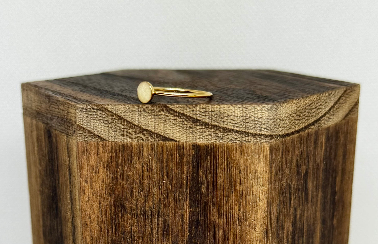 gold filled dainty circle ring