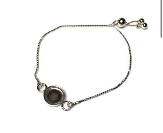 silver adjustable bracelet