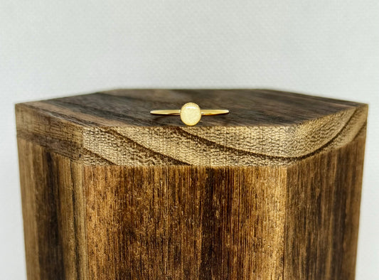 gold filled dainty circle ring