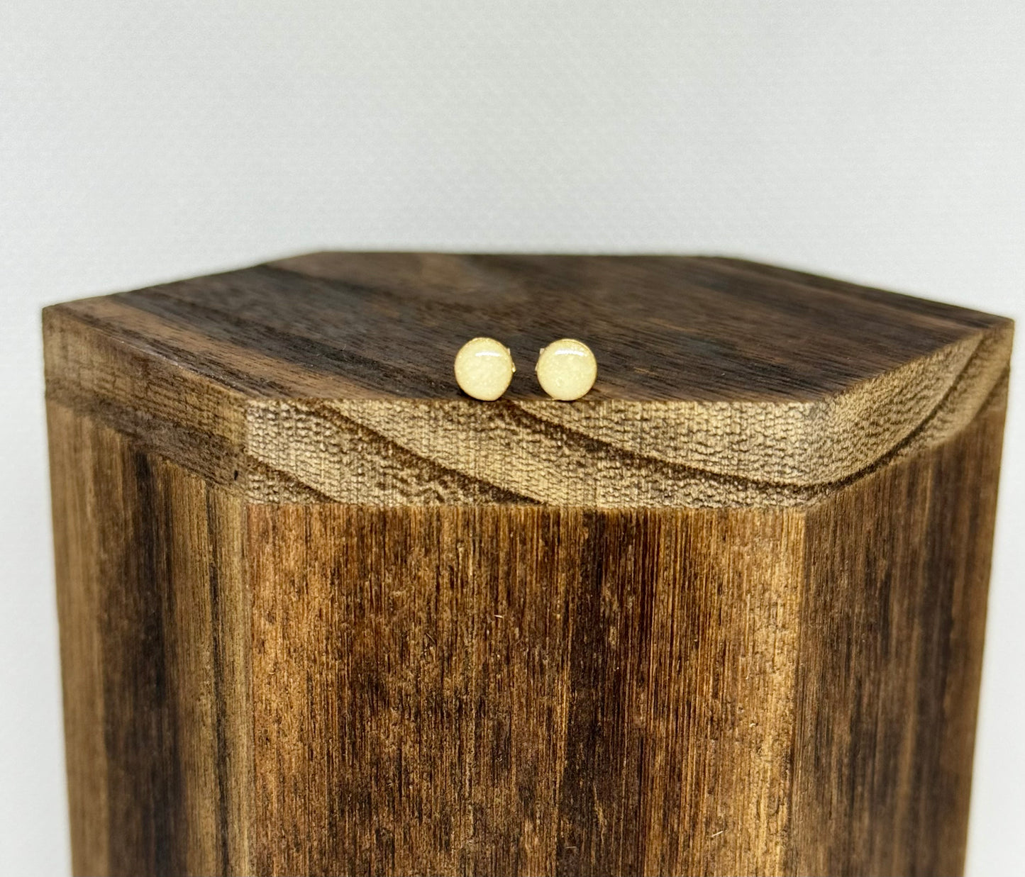 gold filled circle studs