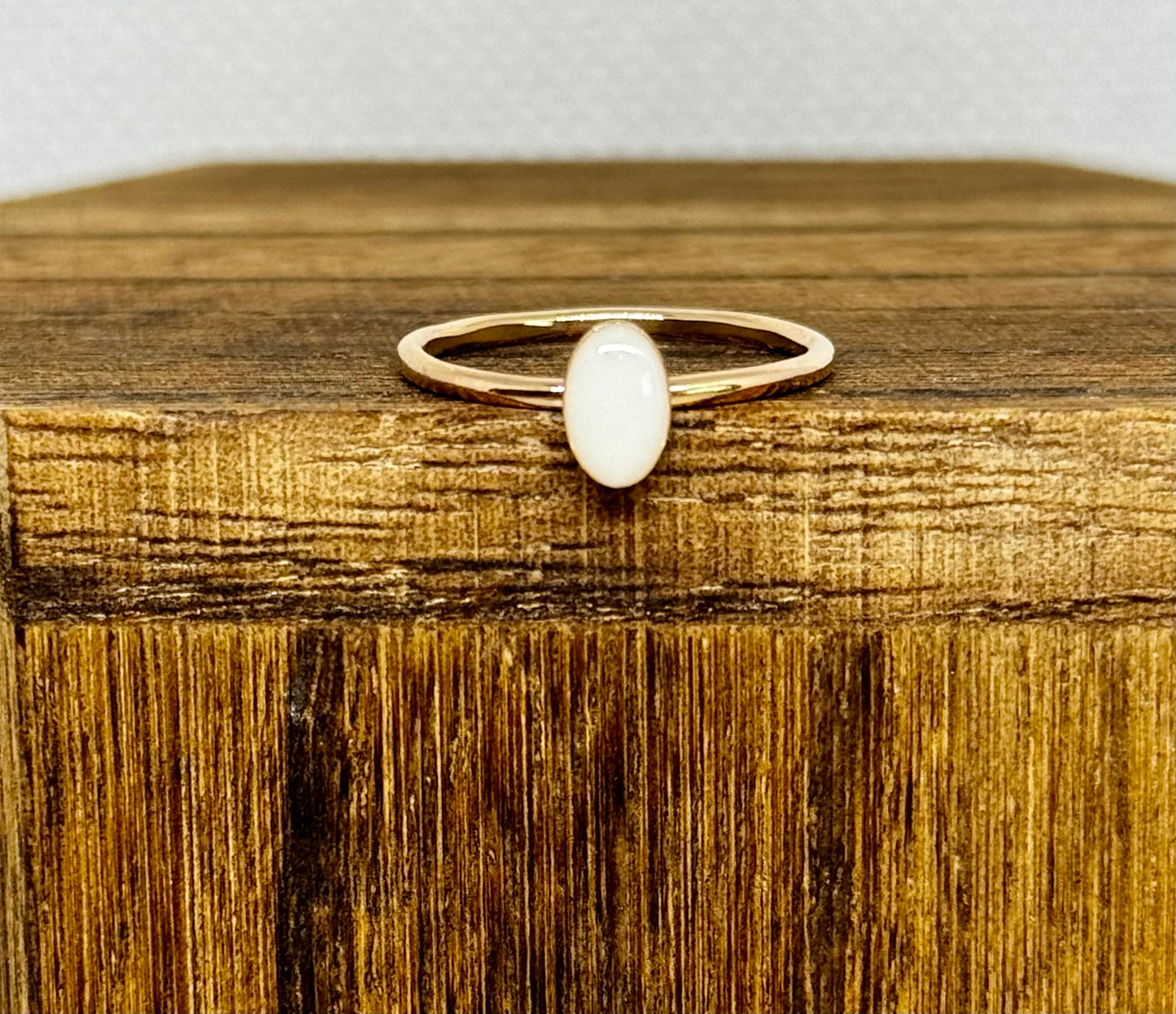 gold/rose gold filled oval classic band