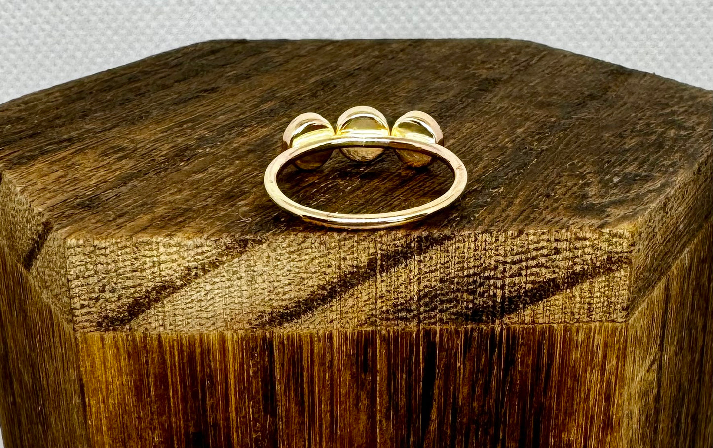 gold filled triple circle ring