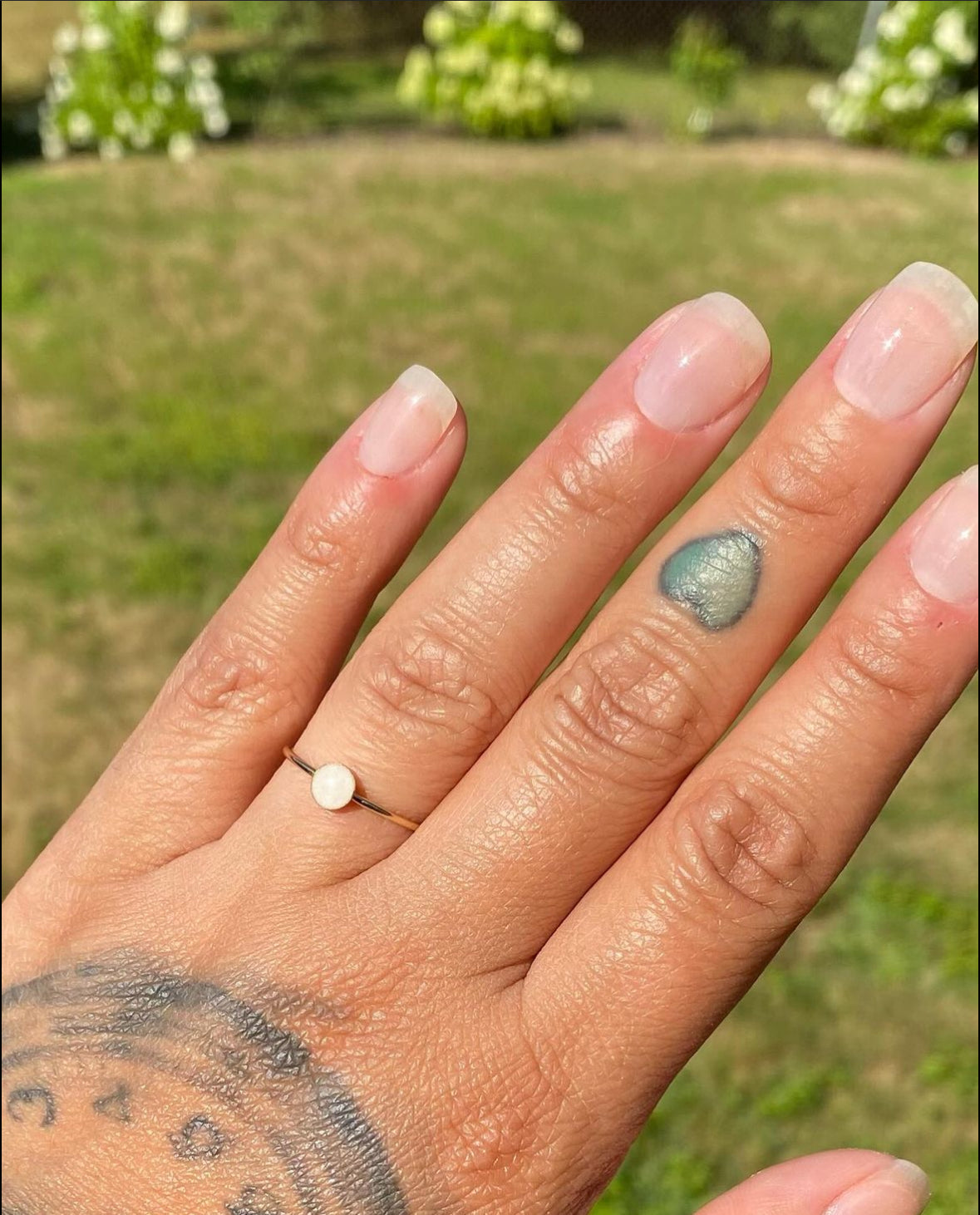 gold filled dainty circle ring