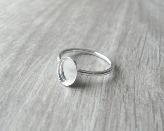 silver oval classic band