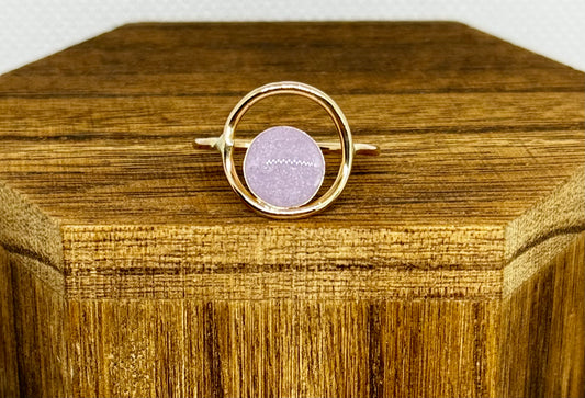 gold filled full moon ring