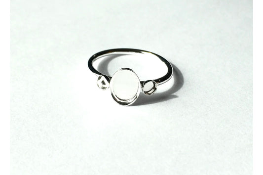 silver triple ring