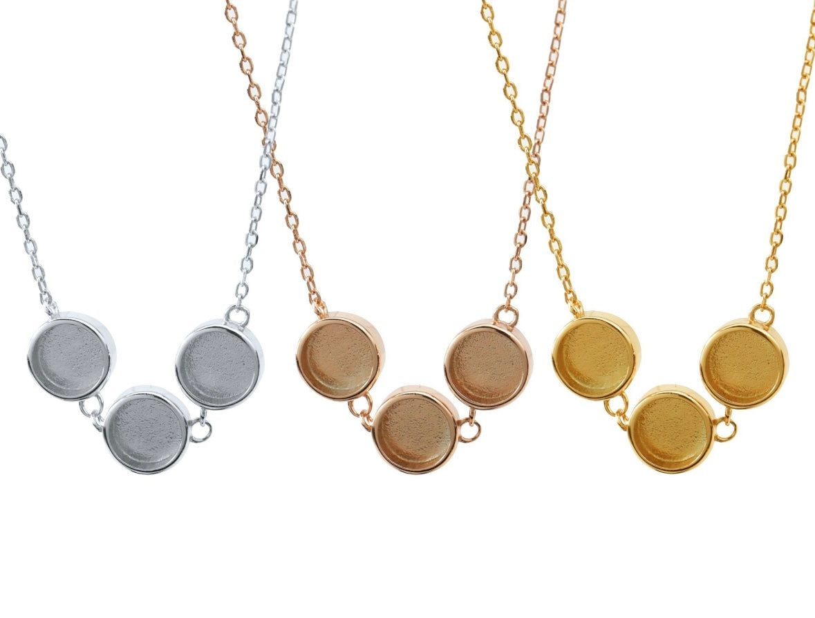 triple circle necklace